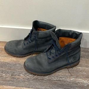 navy timberland boots- classic